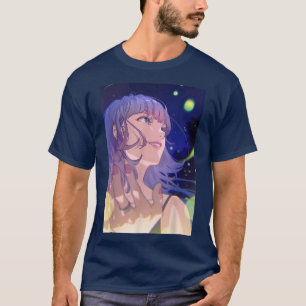 T-shirt Anime Girl Waifu Colorful Pastel Aesthetic Japanes