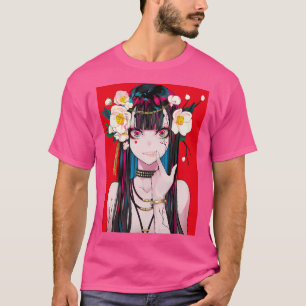 T-shirt Anime Girl Waifu japonais esthétique Kawaii Otaku