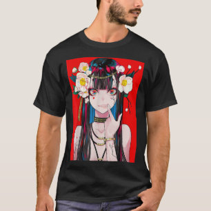 T-shirt Anime Girl Waifu japonais esthétique Kawaii Otaku