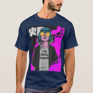 T-shirt Anime Girl Waifu Vaporwave esthétique japonaise Ot