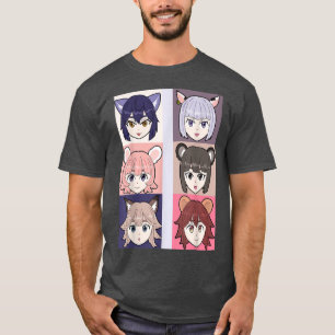 T-shirt Anime Girls Cadeaux Manga Fans Japonais Culte popu