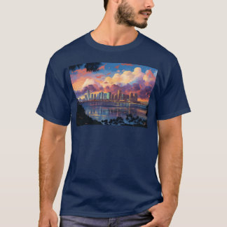 T-shirt Anime Honolulu Un ciel vibrant inspiré de l'anime
