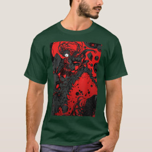 T-shirt Anime Horreur esthétique Scary Déplaisante fille j