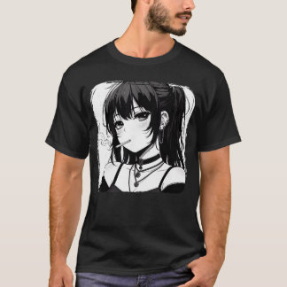 T-shirt Anime Horror Girl Aesthetic Grunge Waifu Japanese 