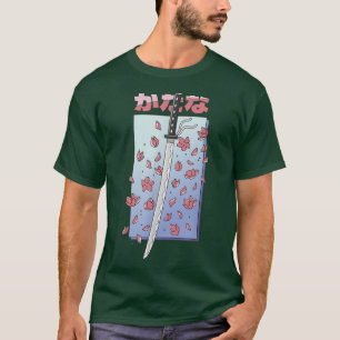 T-shirt Anime japonais Katana Sakura Épée aux fleurs de ce