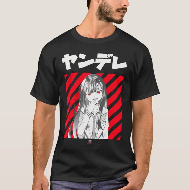 T-shirt Anime japonais Yandere Kawaii (Devant)