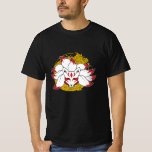 T-shirt Anime japonaise Fox Cute Kawaii Kitsune Kami Inari