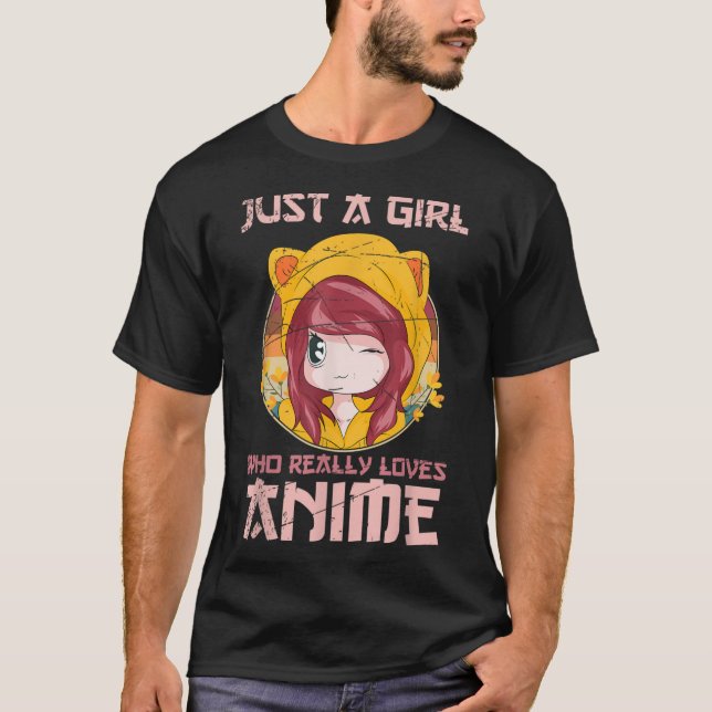 T-shirt Anime japonaise Manga Kawaii Girls Cadeau Otaku An (Devant)