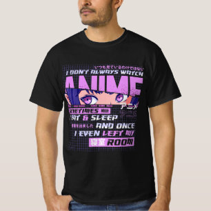 T-shirt Anime Je Ne Regarde Pas Toujours Anime Parfois Je 