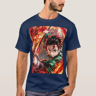 T-shirt Anime jepang tanjiro