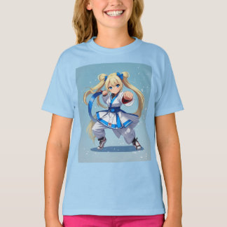 T-shirt Anime Karate Girl