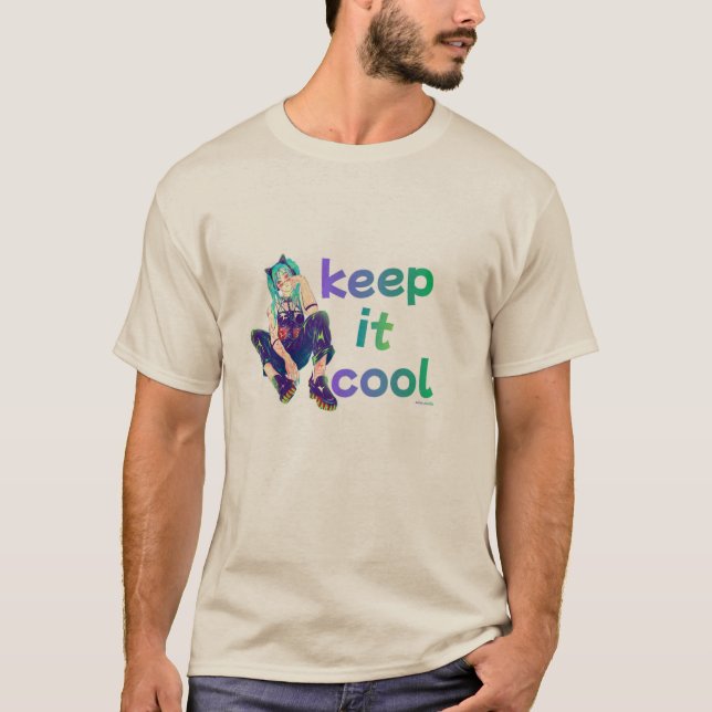 T-Shirt Anime « Keep It Cool » (Devant)