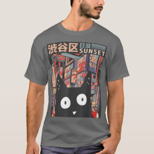 T-shirt Anime Kitten Neko Japon Manga Harajuku Otaku Graph