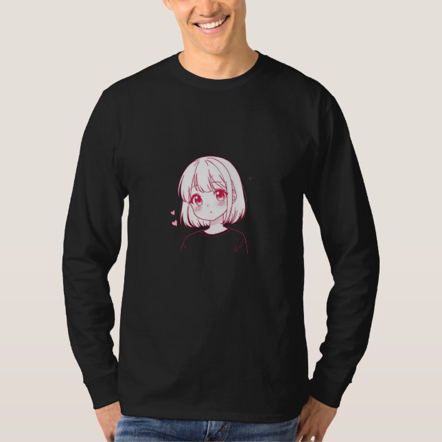 T-shirt "Anime Love Vibes" (Devant)