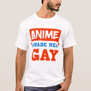 T-shirt Anime M'A Fait Gay LGBTQ Otaku Manga Lover