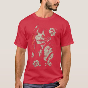 T-shirt Anime Manga Horreur Japon Japonais Effrayant Kawai