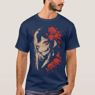 T-shirt Anime Manga Horreur Japon Japonais Effrayant Kawai