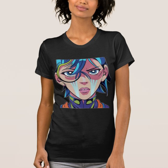 T-shirt Anime manga pop art amants pop amoureux dessin ani (Devant)