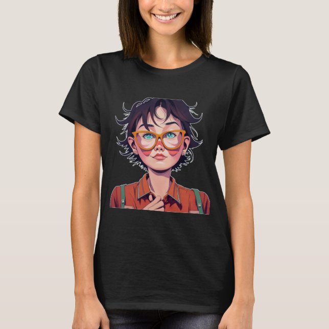 T-shirt Anime manga pop art amateurs visage personnages de (Devant)