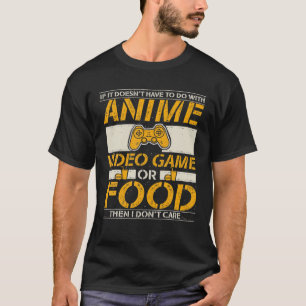 T-shirt Anime Manga Vidéo Contrôleur De Jeu Ou Alime Puis 