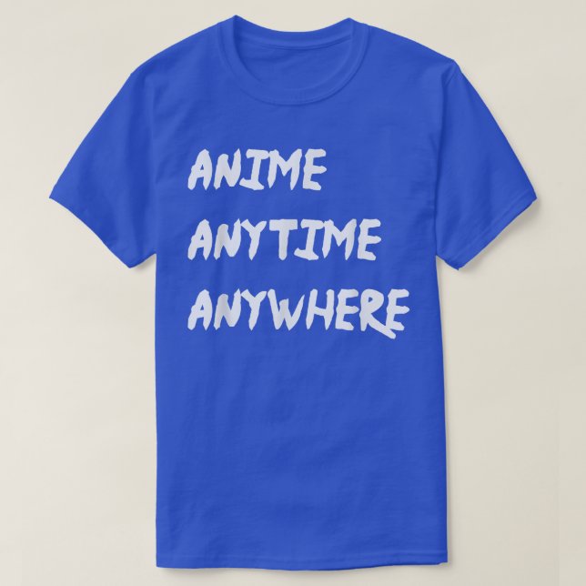 T-shirt Anime N'Importe Où Ado Filles Garçons (Design devant)