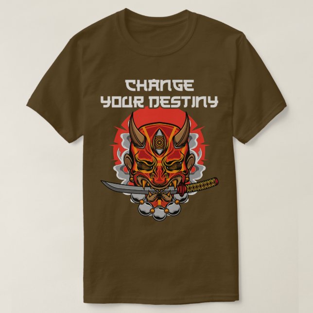 T-shirt Anime Ninjas - Changer de destination - Samurais - (Design devant)