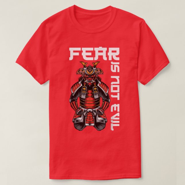 T-shirt Anime Ninjas - Fear Is Not Evil - Samurais - Katan (Design devant)