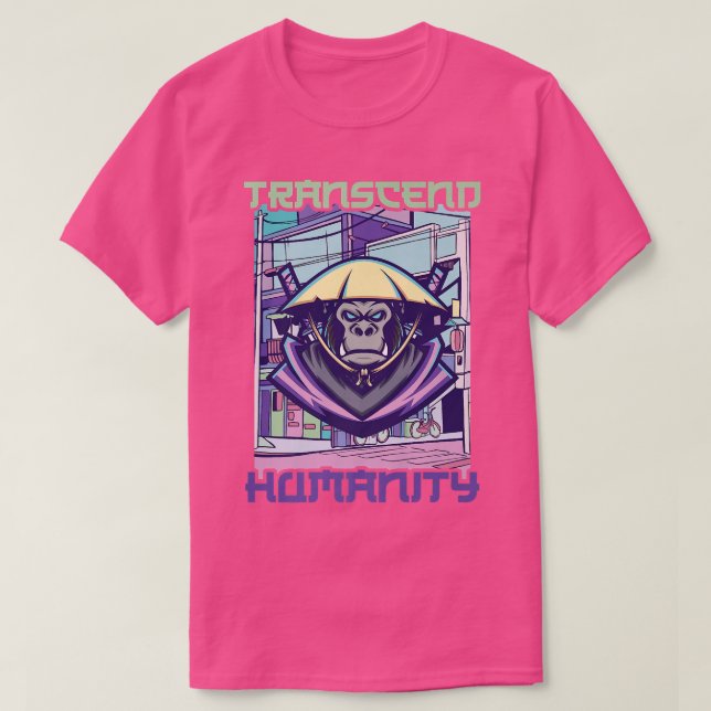 T-shirt Anime Ninjas transcende l'humanité Gorilla Samurai (Design devant)