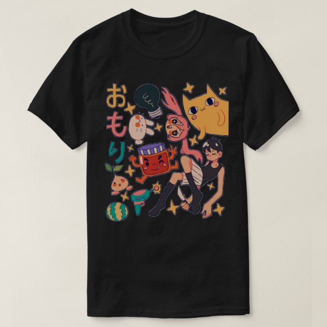 T-shirt Anime Omori Sunny Basil Kel Aubrey Hero Mari Gif s (Design devant)