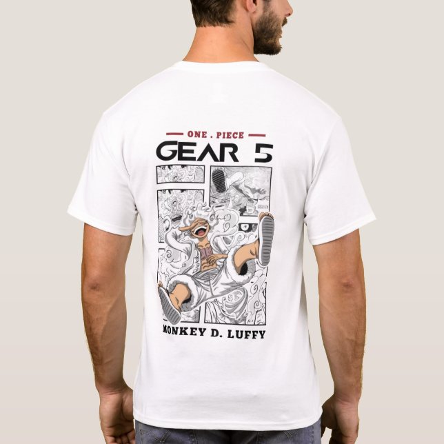 T-Shirt Anime One Piece Aventure Pirate Stylé D (Dos)