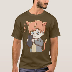 T-shirt Anime Otaku Girl - Cute Cat - Japan Culture Art -