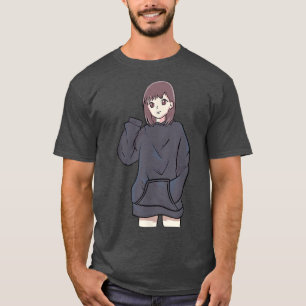 T-shirt Anime Otaku Girl - Cute Japon Culture Art - Aesthe