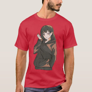 T-shirt Anime Otaku Girl fraise Japon esthétique