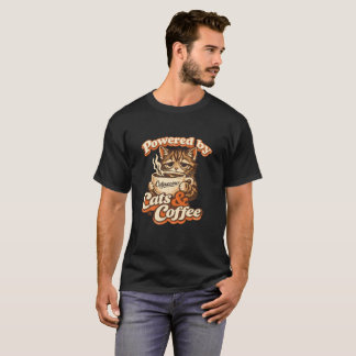T-shirt Animé par les chats et le café – Gif pour amateur