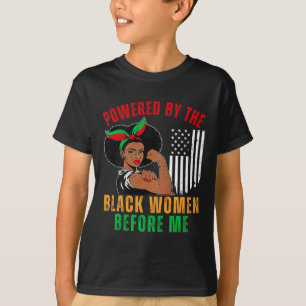 T-shirt Animé par les femmes noires avant moi Histoire noi