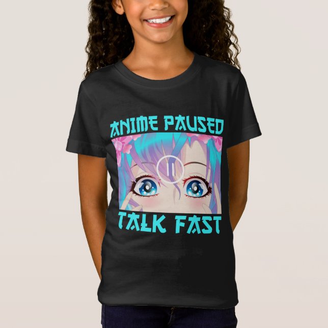T-Shirt Anime Pause Parler Fast (Devant)