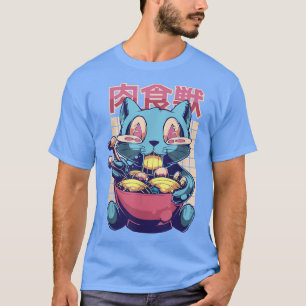 T-shirt Anime Ramen Chats Amateurs Cadeaux Nouilles Japon