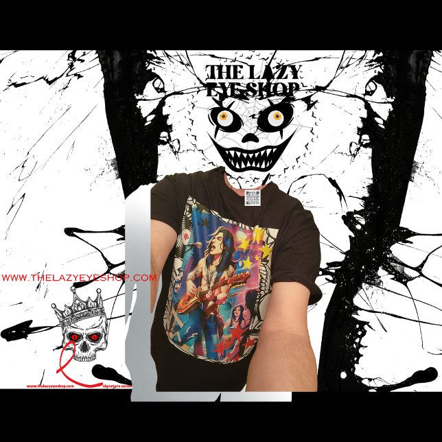 T-shirt Animé Rocker Design Tee Homme (Actual body of model.)