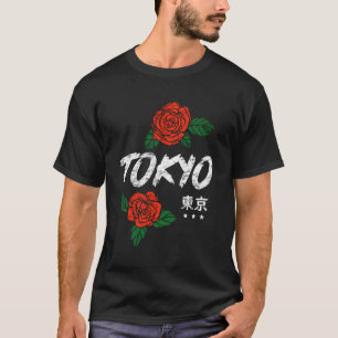 T-shirt Anime Rose japonaise de Tokyo
