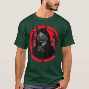 T-shirt Anime Samurai Guerrière fille Katana Otaku Japon