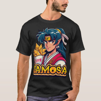 T-shirt Anime Samurai Samosa Lover Art
