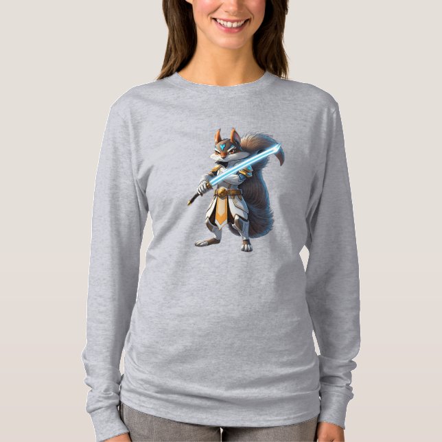 T-shirt Anime Samurai Squirrel Warrier (Devant)