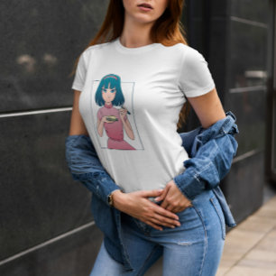 T-shirt Anime Sketch Girl