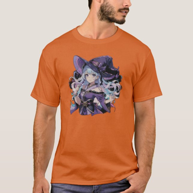 T-shirt Anime/Sorcière/Halloween  (Devant)