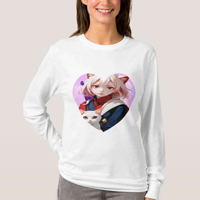 T-shirt  Anime Soul & Feline Eyes (Devant)