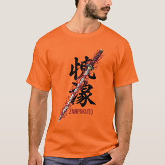 T-shirt Anime Spirit Sword Zanpakuto with Red Lightning
