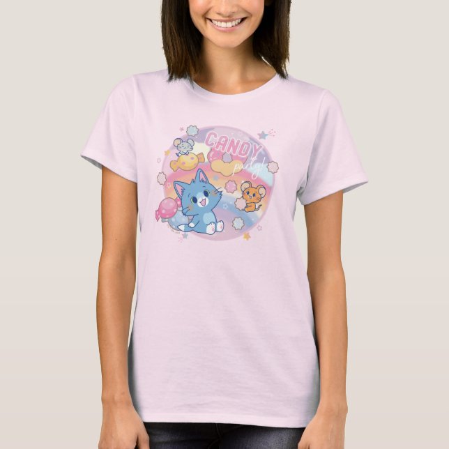 T-shirt Anime Tom et Jerry Candy Party (Devant)