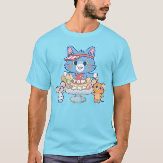 T-shirt Anime Tom, Jerry et Tuffy Dessert Parlor