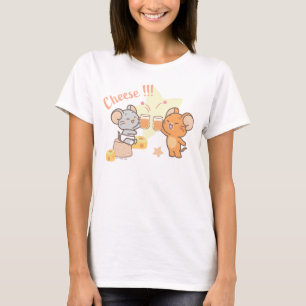 T-shirt Anime Tuffy et Jerry Cheese au fromage