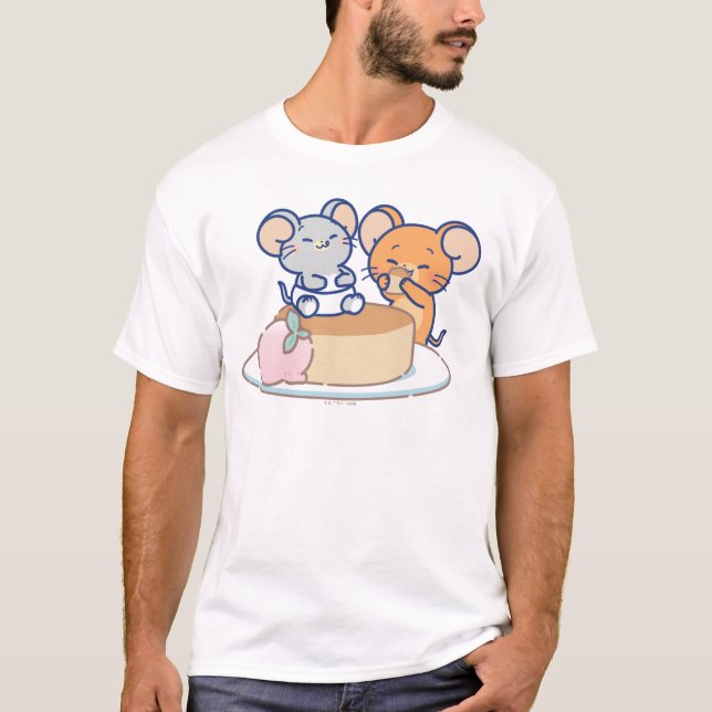 T-shirt Anime Tuffy et Jerry Cheesecake (Devant)
